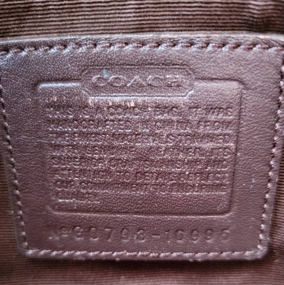 Coach Monogram Shoulder Tote Bag - Picture 5 of 5